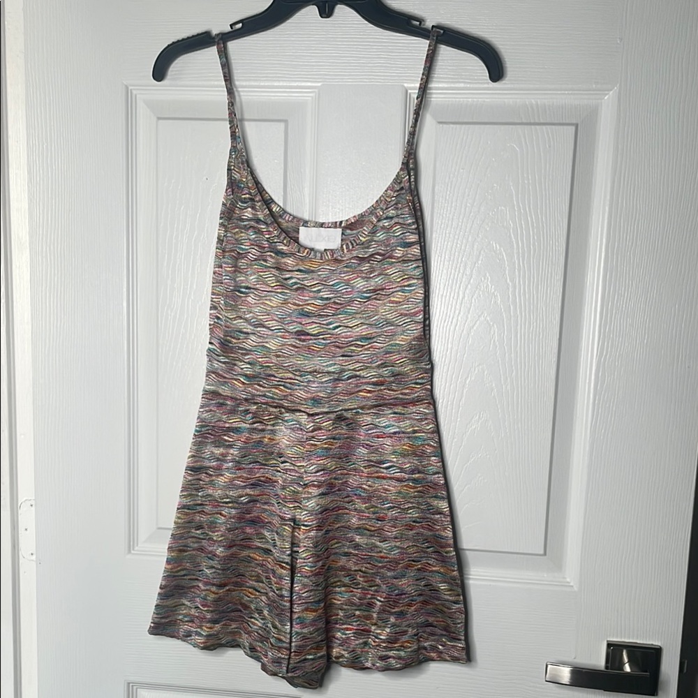 Alexis multicolor spaghetti strap Romper